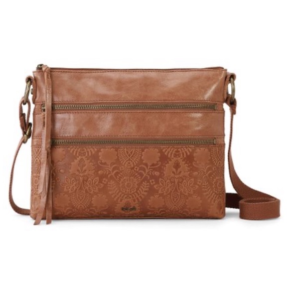 The Sak Bags The Sak Tobacco Floral Embossed Reseda Leather